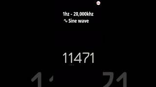 1Hz to 20kHz Human Audio Spectrum  ∿ sine wave [upl. by Mariann]