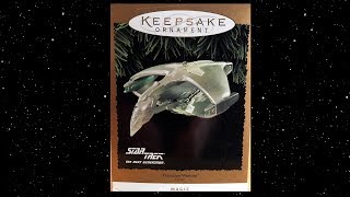 Hallmark Keepsake Christmas Ornament Star Trek The Next Generation Romulan WarBird 1995 [upl. by Ryan844]