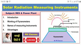 Solar radiation measuring instrumentsPyranometerWorking of pyranometer [upl. by Dusa]