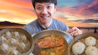 SIZZLING Hotpot Soup Dumplings amp SPICY Noodles Bay Area Food Tour [upl. by Sinnaiy]