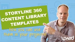 Storyline 360 How to use Storyline Content Library Templates [upl. by Dnomhcir]