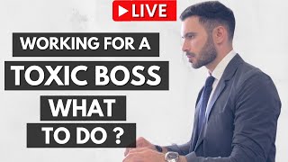 Signs You Work For A Toxic Boss and What To Do [upl. by Udale]