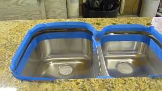 How To Install An Undermount Sink To A Granite Countertop [upl. by Novhaj]