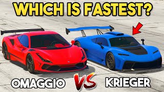 GTA 5 ONLINE  TURISMO OMAGGIO VS KRIEGER WHICH IS FASTEST [upl. by Nnayrb334]