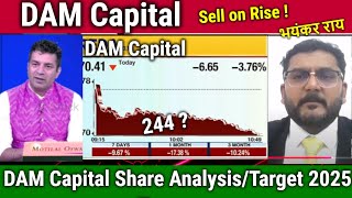 DAM Capital share latest news todaykitna girega  hold or selldam capital share analysistarget [upl. by Goldberg]