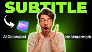 AI Subtitle Generator Free 🔥 How to Add Subtitles to a Video [upl. by Ecnahoy137]