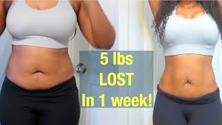 WEIGHT LOSS CHALLENGE  I JUMPED ROPE EVERYDAY FOR 7 DAYS How I lost 5lbs in 1 week [upl. by Lhadnek]