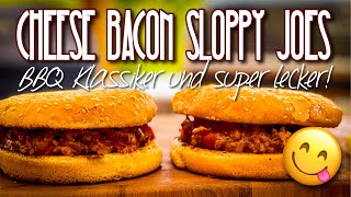 Cheesy Bacon Sloppy Joes  Das muss man mal probiert haben bbq grillen burger rezeptidee [upl. by Levenson]