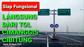 Jalur Mudik Tol Cimanggis Cibitung [upl. by Ahsienal]