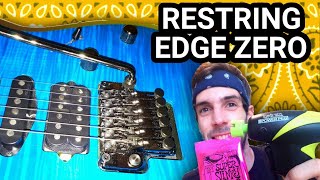 Restringing Ibanez jcustom RG8570z  Edge Zero [upl. by Stander756]