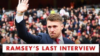 Aaron Ramseys emotional final Arsenal interview [upl. by Oralla]