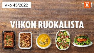 Viikon 45 ruokalista  Katso nopeat vinkit  KRuoka [upl. by Tuttle436]