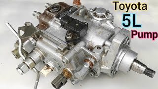 how Toyota 5L engine fuel pump repair  efi electric fuel pump [upl. by Rubel]