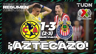 Resumen y goles  América 2133 Chivas  CL2023  Semis  TUDN [upl. by Janeva686]