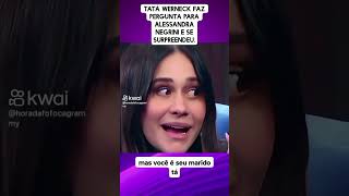 Alessandra Negrini surpreende Tatá Werneck [upl. by Bovill348]