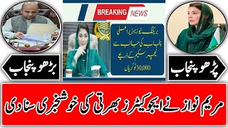 Maryam Nawaz Teachers scheme 30000 Educators recruitment in July August [upl. by Bernardine]