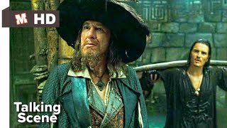 Pirates of Caribbean 3 Hindi At Worlds End Talking Scene [upl. by Esya]