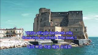 Santa Lucia  Mario Lanza with LyricsItalian\English\한글번역 산타루치아 [upl. by Haela844]