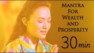 Mantra for Wealth and Prosperity 30min NO ADS in video 黃財神心咒 富の神 Dzambhala Jambala Tinna Tinh [upl. by Cull571]