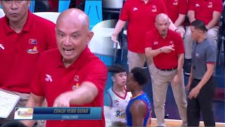 Yeng Guiao is so DONE with Refs bad calls and starts SWEARING [upl. by Enyala]