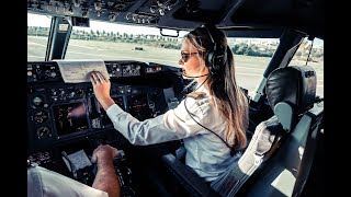 How AIRLINE PILOTS TAXI to the GATES amp RUNWAYS  by DutchPilotGirl [upl. by Lyj]