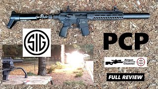 Sig MCX Gen 2 177  Regulated PCP Tank UPGRADE Full Review Sig Sauer SemiAuto Pellet Rifle [upl. by Ahsinned]