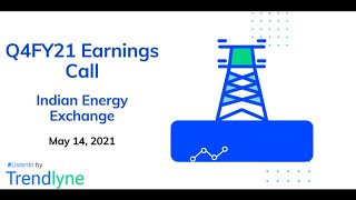 Indian Energy Exchange IEX Earnings Call for Q4FY21 [upl. by Cirda89]