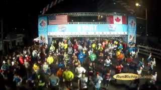 Wave One Start of the 2014 Detroit Marathon [upl. by Nylssej]