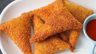 NEW SNACKS RECIPE  QUICK SNACKS RECIPE  INSTANT SNACKS RECIPE  BREAD SAMOSA Shorts [upl. by Tanney660]