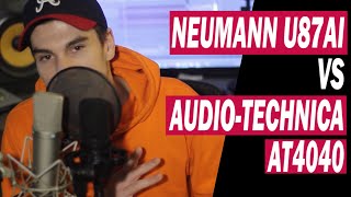 AudioTechnica AT4040 vs Neumann U87 Ultimate Microphone Showdown [upl. by Kevan]