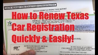 How to Renew Texas Car Registration Quickly amp Easily AVOID DMV LINES [upl. by Ativak]