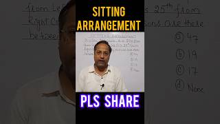 Sitting Arrangement Reasoning  Sitting Arrangement  Maths Tricks  shorts reasoning 🤷🤸🔥🔥💯 [upl. by Esilegna]