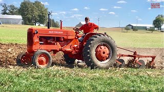 ALLISCHALMERS D17 Tractor Plowing [upl. by Laurentium]