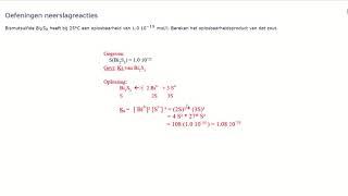 21 Oplosbaarheidsproduct uit oplosbaarheid [upl. by Dennard952]