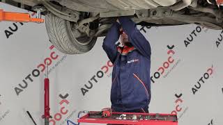 How to change rear Anti Roll Bar Link on JAGUAR XTYPE 1 TUTORIAL  AUTODOC [upl. by Mamoun]