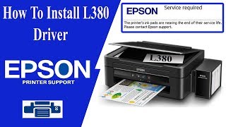 How To Install Epson L380 Driver  L380 Resetter January 2024 [upl. by Schnell]