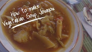 Haitian Recipes Vegetarian Soup Joumou  Soup Joumou San Vyann [upl. by Naaitsirhc]