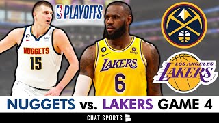 LA Lakers vs Nuggets Game 4 Live Streaming Scoreboard PlayByPlay Highlights 2023 NBA Playoffs [upl. by Eehc]