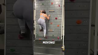 Automatic climbing wall is intense 😳💪  🎥 trainwithlex [upl. by Atnad840]