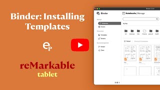 ep Binder  How to Install Templates on Your Remarkable Tablet [upl. by Attem]