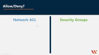 Security Groups vs Network ACLs  AWS CSAA Certification Preparation  Whizlabs [upl. by Anibla525]