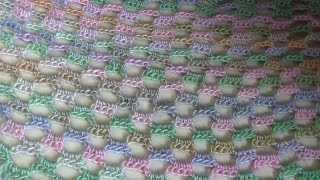 Haken  tutorial 208 omslagdoek baksteen [upl. by Nydia]