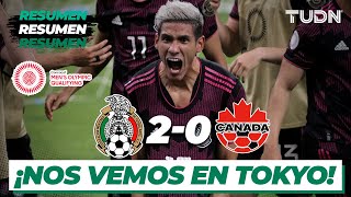 Resumen y goles  México 20 Canadá  Semifinal  Preolímpico 2021  TUDN [upl. by Nobell]