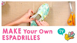 Make your own Espadrilles [upl. by Nahtanoj]