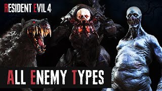 All Enemy Types in Resident Evil 4 Remake  Monsters amp Bosses Guide [upl. by Acnaiv824]