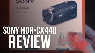 Sony CX 440 Handycam Review [upl. by Treblihp]