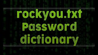 Rockyou Wordlist In Kali Linux [upl. by Eelrahs]