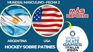 ARGENTINA VS USA  MUNDIAL MASCULINO HOCKEY SOBRE PATINES [upl. by Wilone]