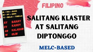 SALITANG KLASTER AT SALITANG MAY DIPTONGGO FILIPINO MELCBASED Teacher Burnz [upl. by Htiaf]