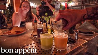 POV Bartender at One Of LAs Busiest Bars  Bon Appétit [upl. by Elvie]